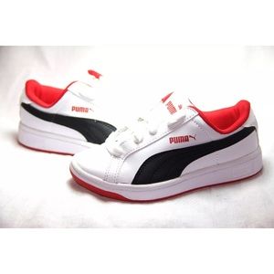 Puma Smash L Jr Sneaker Red/White/ Toddler 10C